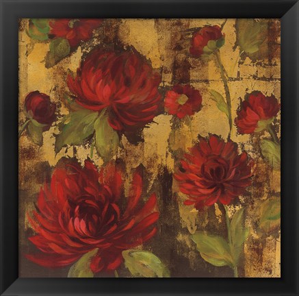 Framed Majestic Dahlias I Print