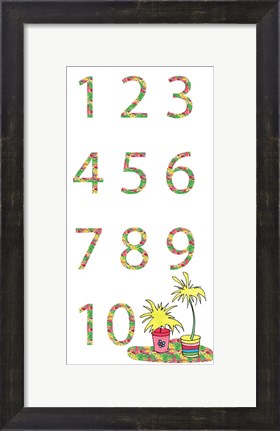 Framed Camper Numbers Print