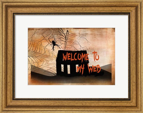 Framed Welcome to my Web Print