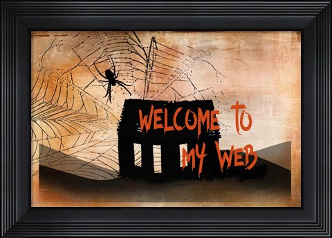 Framed Welcome to my Web Print