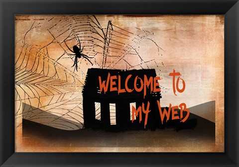 Framed Welcome to my Web Print