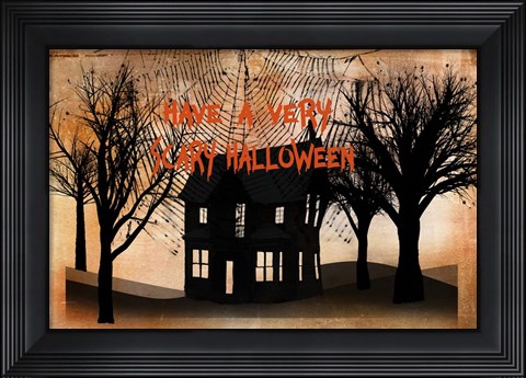 Framed Very Scary Halloween Print