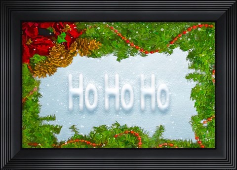 Framed Ho Ho Ho Print