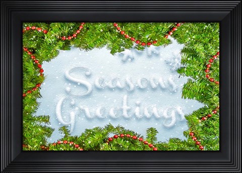 Framed Seasons Greetings Print