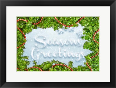 Framed Seasons Greetings Print