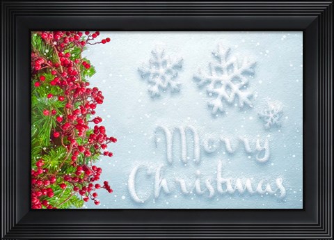Framed Merry Christmas Print