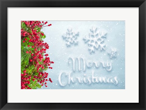 Framed Merry Christmas Print