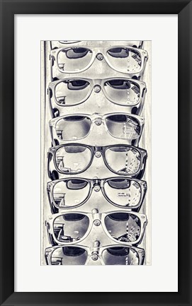 Framed Cool Glass I Print