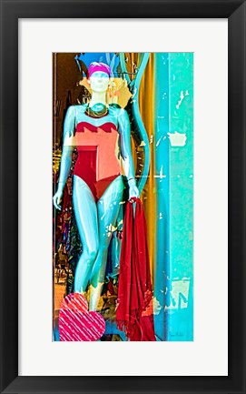 Framed Lady on Display I Print