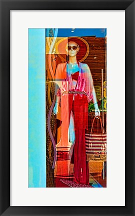 Framed Lady on Display II Print