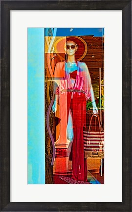 Framed Lady on Display II Print