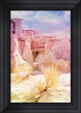 Framed Bisti Badlands Desert Sculpture II Print