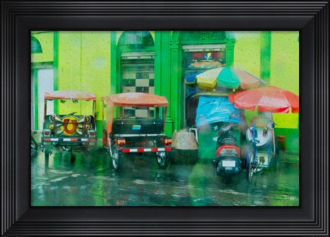Framed Rainy Day Iquitos Peru Print