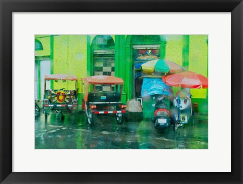 Framed Rainy Day Iquitos Peru Print