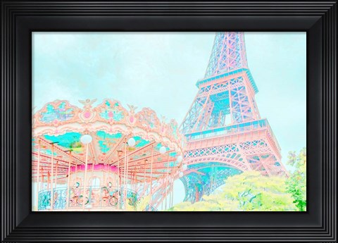 Framed Cotton Candy Carousel Print