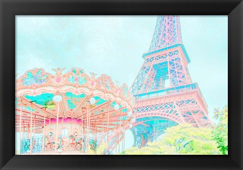 Framed Cotton Candy Carousel Print