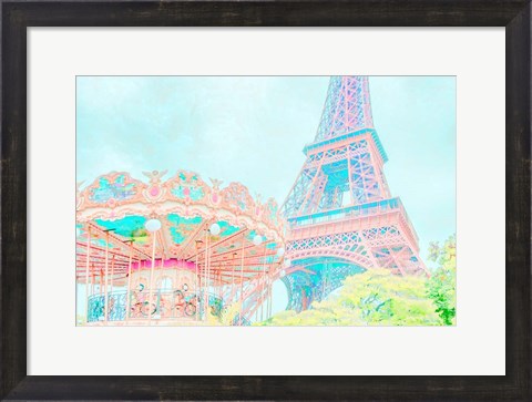 Framed Cotton Candy Carousel Print