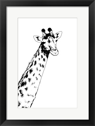 Framed Giraffe Print