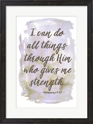 Framed I Can Do All Things Print