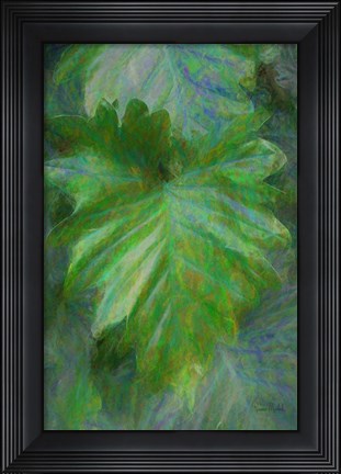 Framed Tropical Leaves II Print
