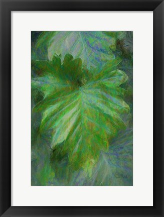 Framed Tropical Leaves II Print