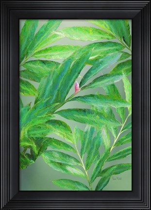 Framed Tropical Leaves IV Print