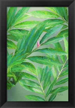 Framed Tropical Leaves IV Print