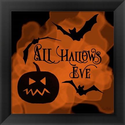 Framed All Hallows Eve Pumpkin Print