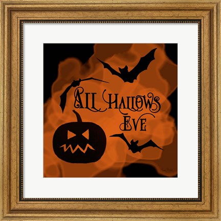 Framed All Hallows Eve Pumpkin Print