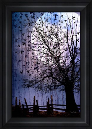 Framed Bird Swarm Print