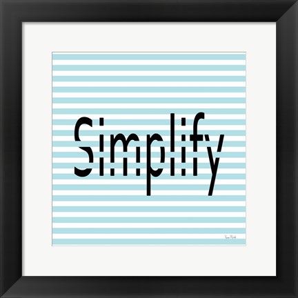 Framed Simplify Print