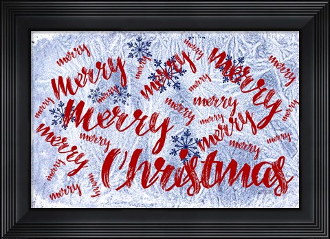 Framed Merry Merry Christmas Print