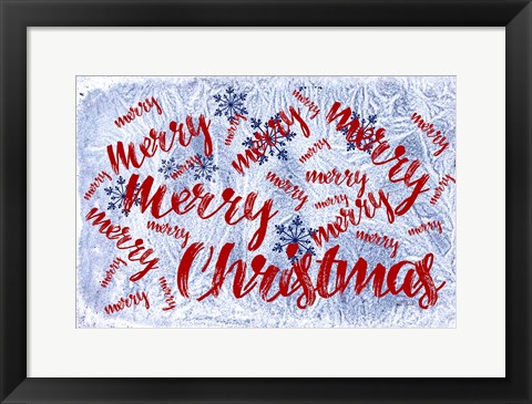 Framed Merry Merry Christmas Print