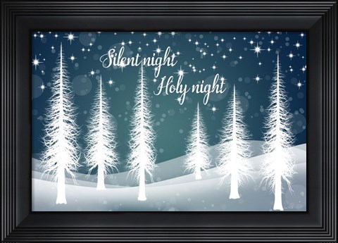 Framed Silent Night Print