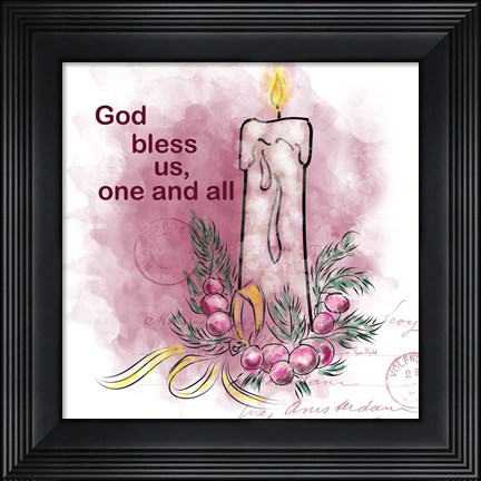 Framed Bless Us One and All Print