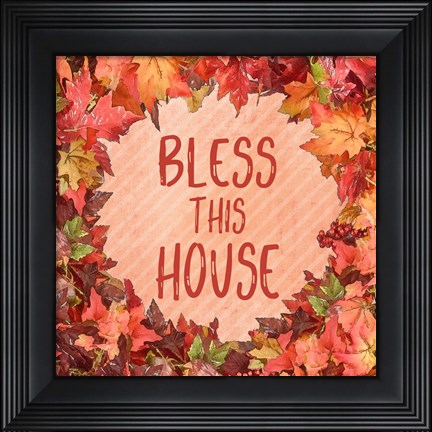 Framed Bless This House Print