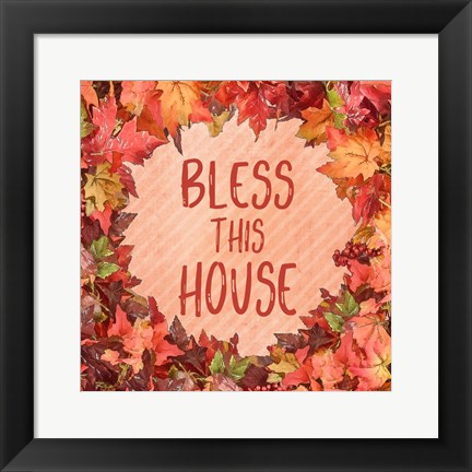 Framed Bless This House Print