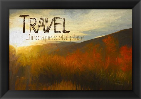 Framed Travel, A Peaceful Place Print