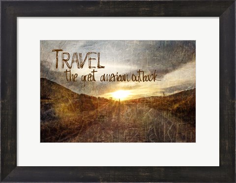 Framed Travel, American Outback Print