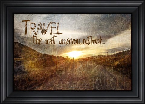 Framed Travel, American Outback Print