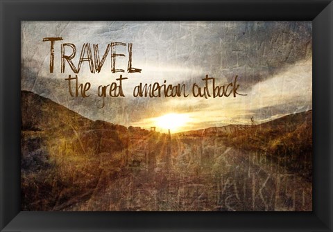 Framed Travel, American Outback Print