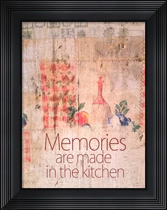 Framed Kitchen Memories Print