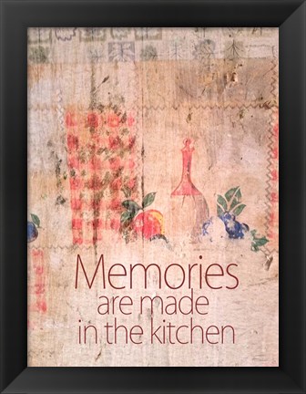 Framed Kitchen Memories Print