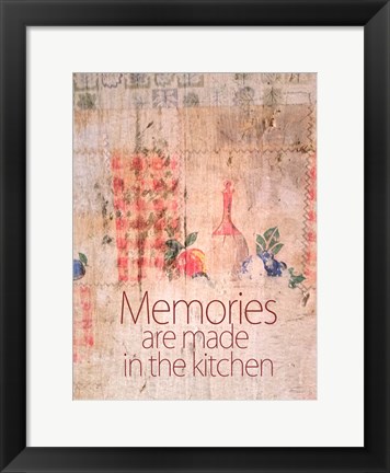 Framed Kitchen Memories Print