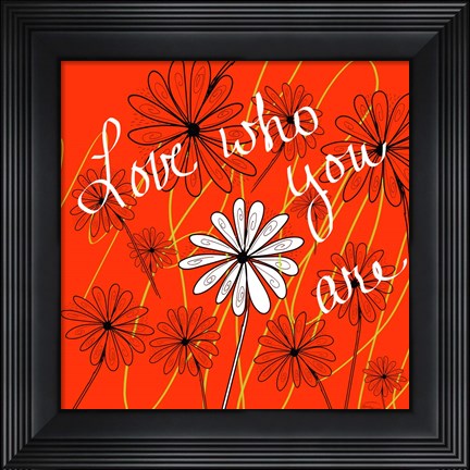 Framed Daisy Patch Print