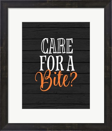Framed Care for a Bite? Print