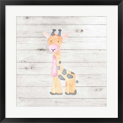 Framed Watercolor Giraffe Print