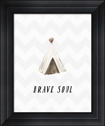 Framed Brave Soul Print