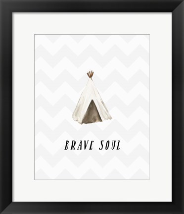 Framed Brave Soul Print