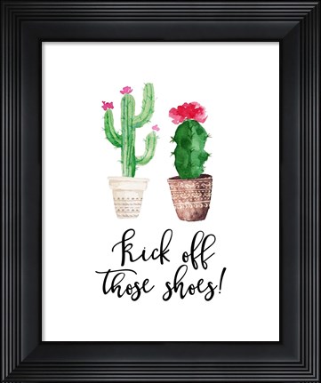Framed Kick Off Those Shoes Print